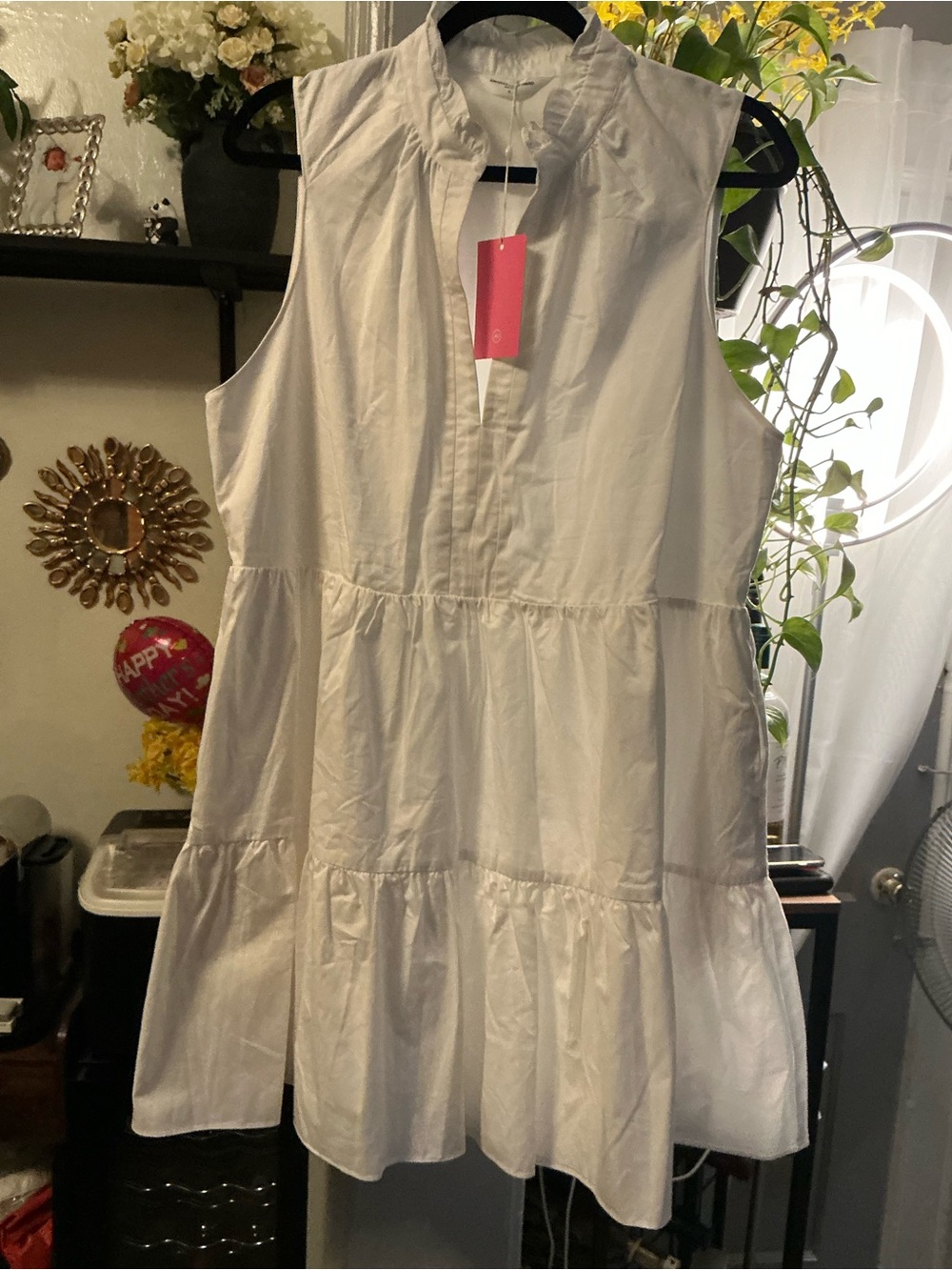 Amanda Uprichard Sleeveless Saffron Dress size XL white color